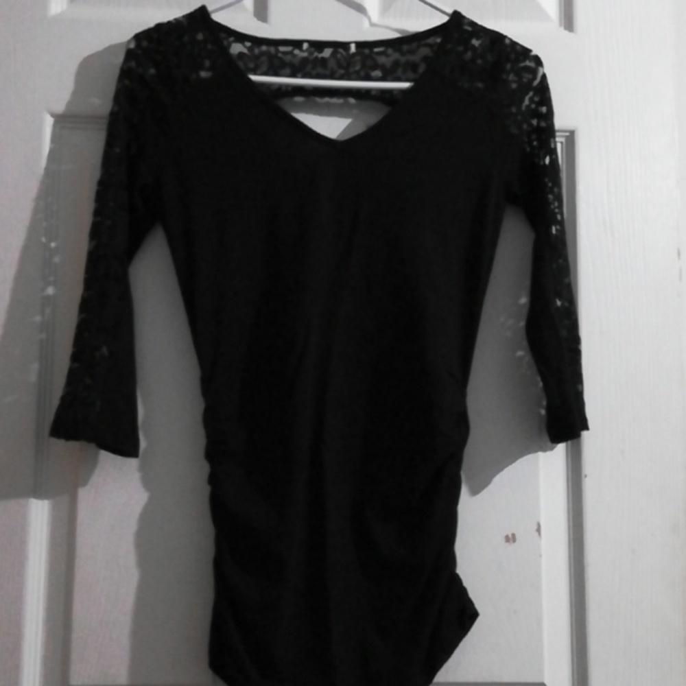 Black lacy shirt